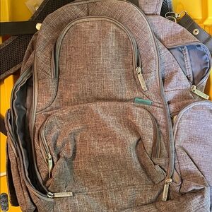 Gray Backpack/diaperbag